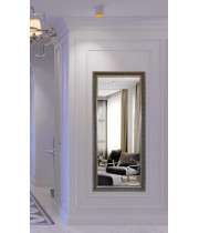 Зеркало большое напольное и настенное в полный рост в серебряной раме Rosalie