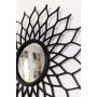 Круглое зеркало в чёрной декоративной раме Mast Black