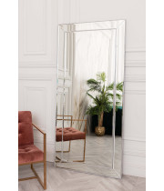 Зеркало большое напольное и настенное в зеркальной раме в полный рост Blanche Серебро