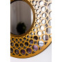 Круглое зеркало в золотой декоративной раме Round Gold