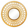 Круглое зеркало в золотой декоративной раме Round Gold