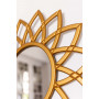 Круглое зеркало-солнце в золотой декоративной раме Shiny Gold