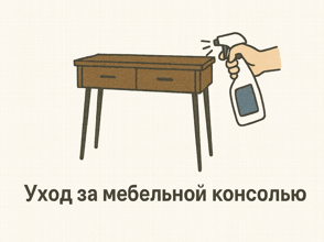 Как ухаживать за мебельной консолью: простые правила для длительной службы