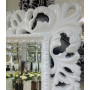 Большое настенное и напольное зеркало в полный рост «Милан» Белое