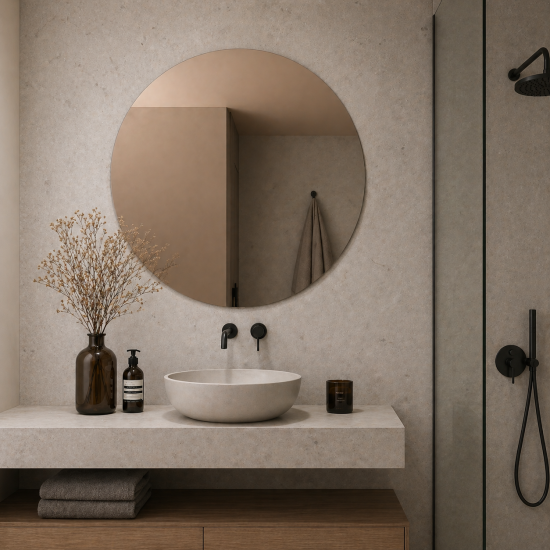 Круглое бронзовое зеркало