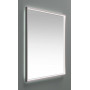 Зеркало с подсветкой в алюминиевой раме Алюминиум 100х75 Серебро