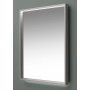 Зеркало с подсветкой в алюминиевой раме Алюминиум 60х75 Серебро