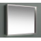 Зеркало с подсветкой в алюминиевой раме Алюминиум 120х75 Серебро