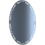 Овальное зеркало с сенсорной LED подсветкой Декор 75х90