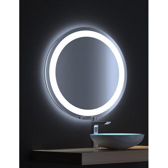 Круглое зеркало с LED подсветкой Мун 70х70