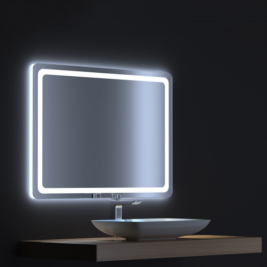 Зеркало с сенсорной LED подсветкой Смарт 90х75