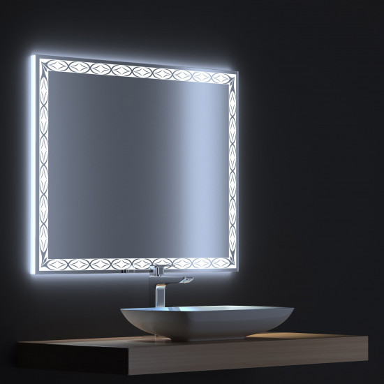 Зеркало с LED подсветкой Тренд 70х75