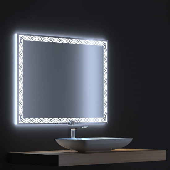 Зеркало с LED подсветкой Тренд 90х75