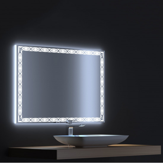 Зеркало с LED подсветкой Тренд 100х75
