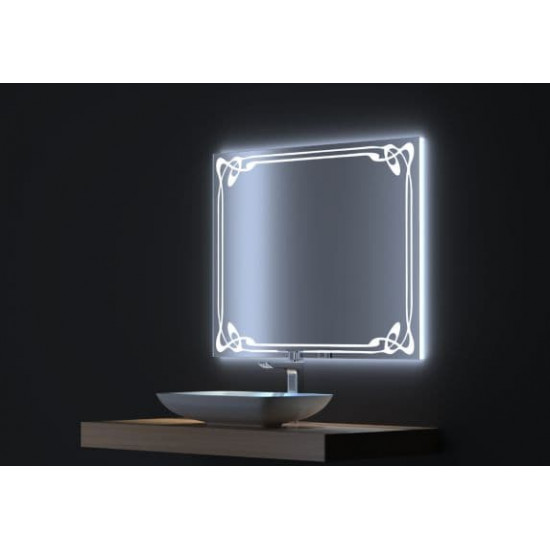 Зеркало с LED подсветкой Джаз 100х75