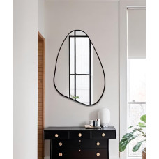 Зеркало неправильной формы в чёрной раме Девон