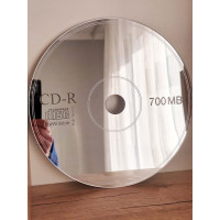 Круглое декоративное зеркало в виде компакт-диска