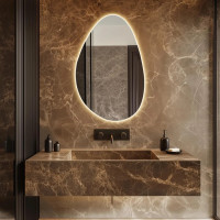 Зеркало Капля с задней фоновой подсветкой DL003