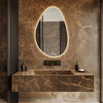 Зеркало Капля с задней фоновой подсветкой DL003