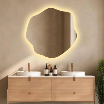 Зеркало необычной формы с задней фоновой подсветкой DL006