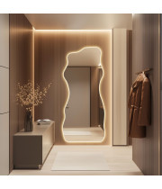 Зеркало большое настенное и напольное в полный рост с контурной подсветкой E008