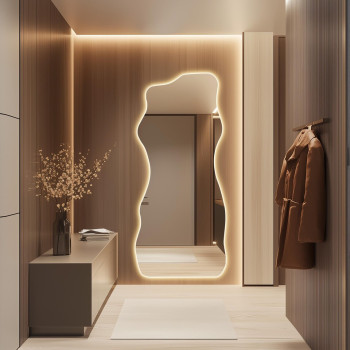 Зеркало большое настенное и напольное в полный рост с контурной подсветкой E008