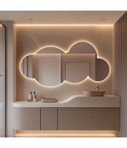 Зеркало в форме облака с парящей подсветкой E013