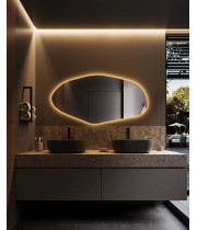 Зеркало неправильной формы с задней эмбилайт подсветкой E030