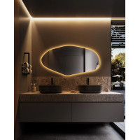 Зеркало неправильной формы с задней эмбилайт подсветкой E030