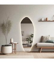 Зеркало неправильной формы в полный рост с эмбилайт подсветкой E034