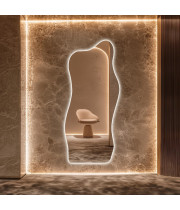 Зеркало волнистой формы в полный рост с тыльной контурной подсветкой E035