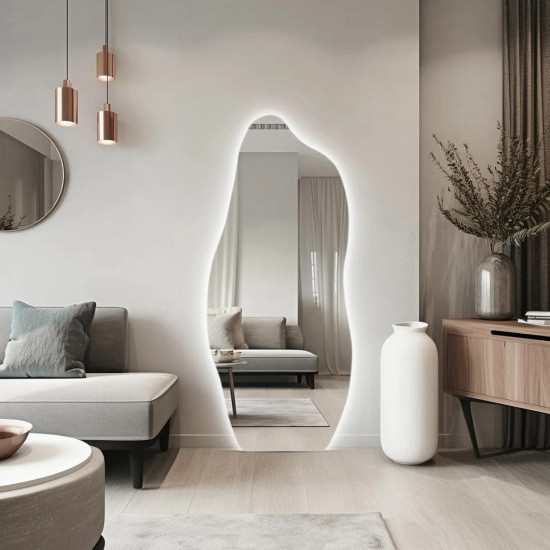 Зеркало неправильной формы с контурной подсветкой по периметру E036 Зеркало неправильной формы с контурной подсветкой по периметру E036