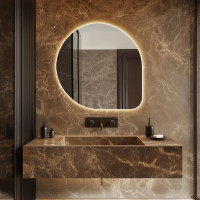 Зеркало необычной формы с задней подсветкой E054