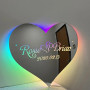 Зеркало-сердце с неоновой RGB подсветкой E057