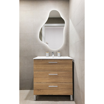 Фигурное зеркало с интерьерной подсветкой E061