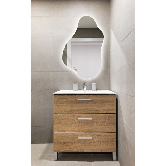 Фигурное зеркало с интерьерной подсветкой E061