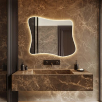 Светодиодное дизайнерское зеркало неправильной формы E084