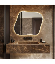 Настенное декоративное зеркало с фоновой задней подсветкой E086