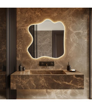 Зеркало дизайнерское декоративное с фоновой эмбилайт подсветкой E088