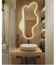 Парящее дизайнерское светодиодное зеркало E089