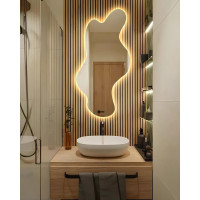 Парящее дизайнерское светодиодное зеркало E089