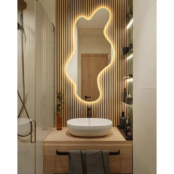 Парящее дизайнерское светодиодное зеркало E089