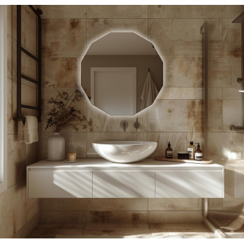 Многоугольное зеркало с подсветкой F086