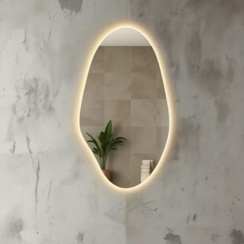 Светодиодное декоративное асимметричное зеркало Форли 007
