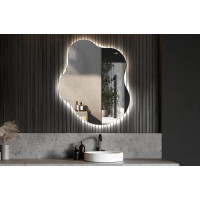  Асимметричное зеркало неправильной формы со светодиодной подсветкой Хэвен