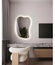 Настенное декоративное зеркало с тыльной фоновой подсветкой Комо 001