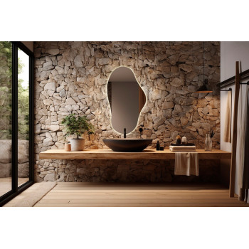 Нестандартное зеркало с фоновой LED подсветкой Монреаль