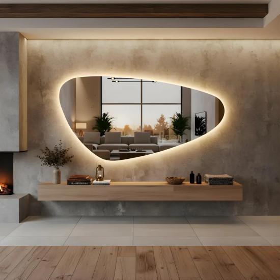 Настенное декоративное зеркало с задней подсветкой Палермо 002