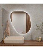 Настенное дизайнерское зеркало с задней подсветкой Селена 001