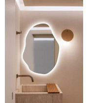 Настенное декоративное зеркало с задней фоновой подсветкой Селена 003